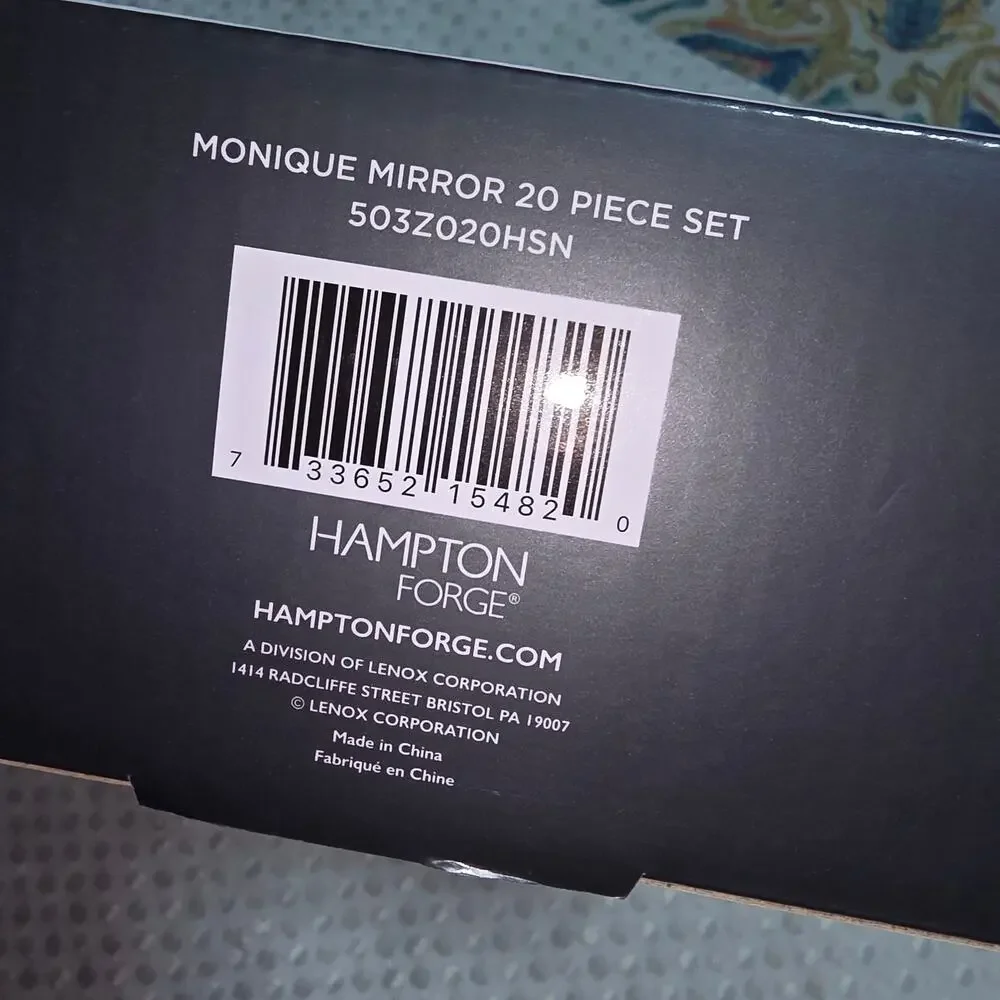 HAMPTON FORGE TOMODACHI 20Pc STAINLESS STEEL FLATWARE